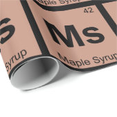 Ms – メープルシロップ化学周期表記号 ラッピングペーパー (ロールコーナー)