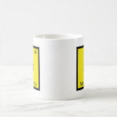 Ms -不機嫌科学おもしろい元素シンボル コーヒーマグカップ (中央)