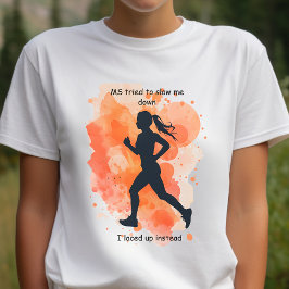 MS、多発性硬化症の戦士ランナーギフト トライブレンドTシャツ