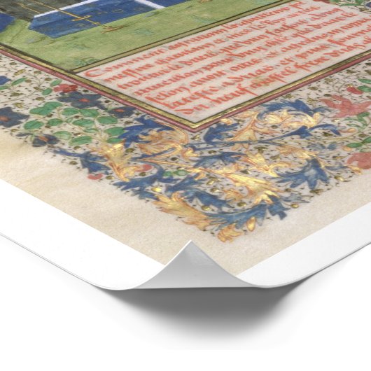 Ms 115 f.425vランスロットがアグラヴァン卿を殺す(velu) ポスター (角)