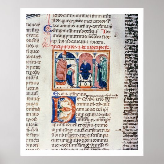 Ms 150 f.61v A判決、「発令」から。 ポスター (正面)