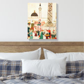 Ms 1671イスタンブールのバザール, c.1580 キャンバスプリント (インサイチュ (寝室))