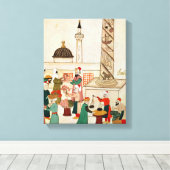 Ms 1671イスタンブールのバザール, c.1580 キャンバスプリント (インサイチュ (ウッドフロア))