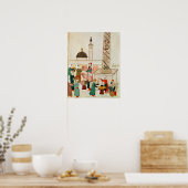 Ms 1671イスタンブールのバザール， c.1580 ポスター (キッチン)