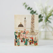 Ms 1671イスタンブールのバザール, c.1580 ポストカード (スタンド正面)