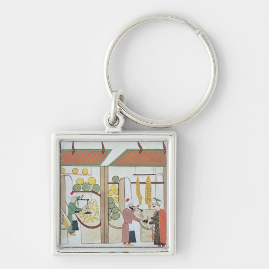 Ms.1671 2フルーツの店、c.1580 キーホルダー (正面)