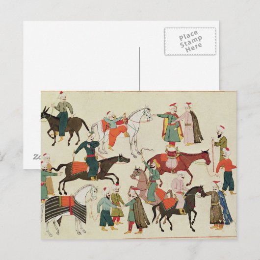 Ms 1671 A馬市場、c.1580 ポストカード (正面/裏面)