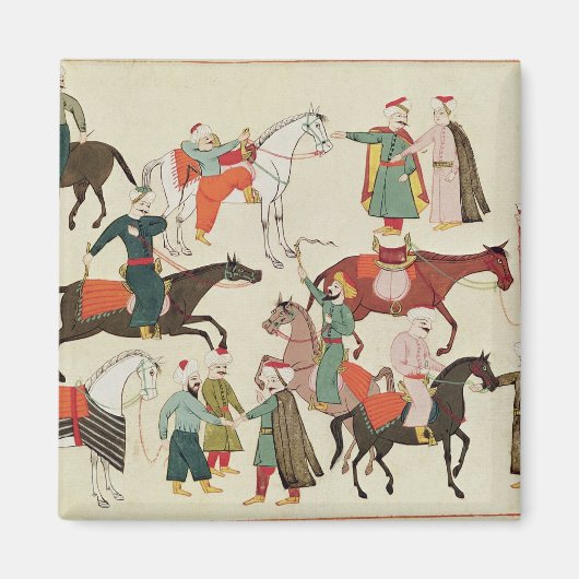 Ms 1671 A馬市場、c.1580 マグネット (正面)