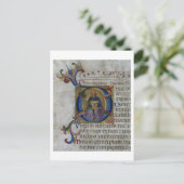 Ms 531 f.169v キダビデを描いた歴史的イニシャル 'D' ポストカード (スタンド正面)