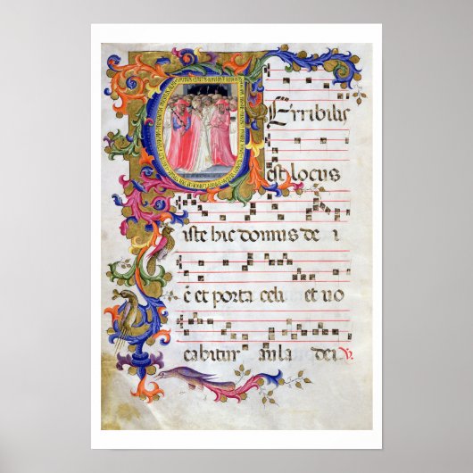 Ms 557 f.61vページ(履歴イニシャル「U」依存) ポスター (正面)