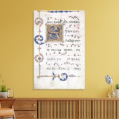 Ms 564 f.13vページ(履歴イニシャル「S」依存) キャンバスプリント (インサイチュ (リビング))