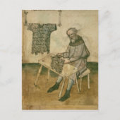 Ms Amb 3172 Armorer Making a Hauberk ポストカード (正面)