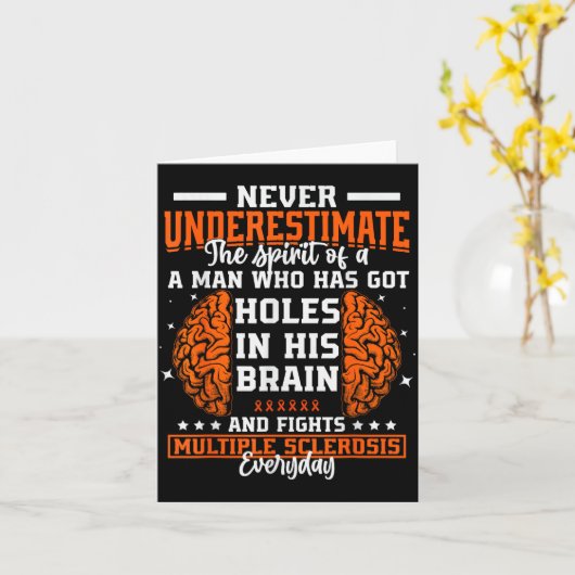 Ms Awareness Funny Multiple Sclerosis Awareness Fu カード (黄色い花)