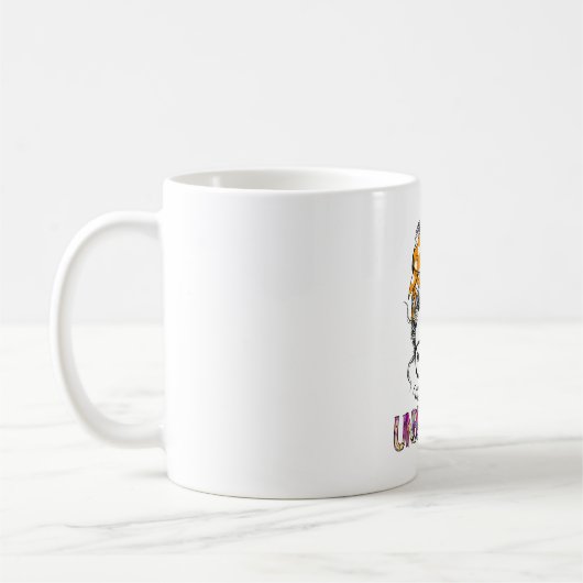 MS Awareness Ribbon Support Gifts コーヒーマグカップ (左)