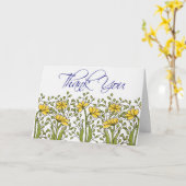 Ms Brenありがとう カード (黄色い花)