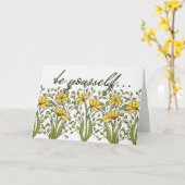 Ms Bren for Courage カード (黄色い花)