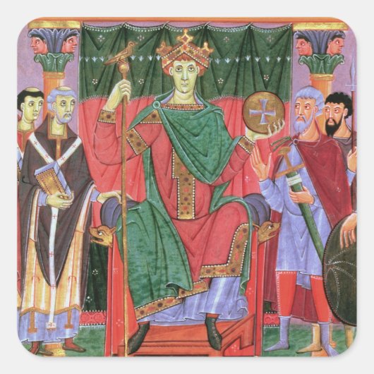 Ms Cim.4453 f.42r神聖ローマ皇帝オットーIII Sei スクエアシール (正面)