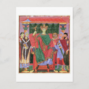 Ms Cim.4453 f.42r神聖ローマ皇帝オットーIII Sei ポストカード
