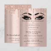 MS Coco 法人イベントのドリップスローズコンフェッティメイク 招待状 (正面/裏面)