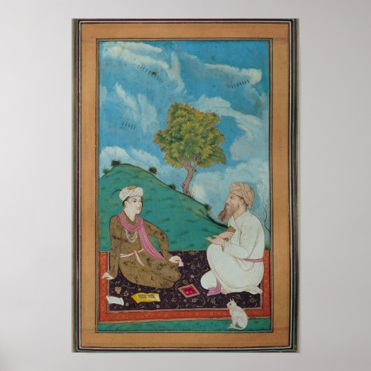 Ms D-181 fol.9 A先生とその弟子， 1674 ポスター (正面)