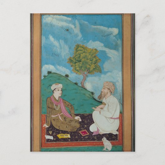 Ms D-181 fol.9 A先生とその弟子， 1674 ポストカード (正面)