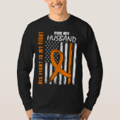 MS Family Fight Husband Multiple Sclerosis America Tシャツ (正面)