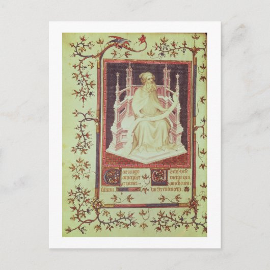 Ms Fr 13091 f.11v預言者イザヤはPsから ポストカード (正面)