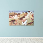 Ms Fr 2810 f.55vドラゴンおよびその他の獣 キャンバスプリント (インサイチュ (ウッドフロア))