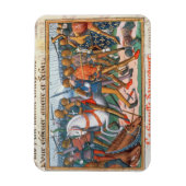 Ms Fr 5054 f.11 The Battle of Agincourt, 1415, fro マグネット (縦)