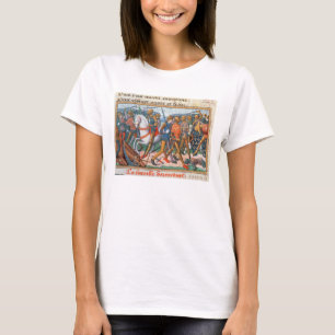 Ms Fr 5054 f.11 The Battle of Agincourt, 1415, fro Tシャツ