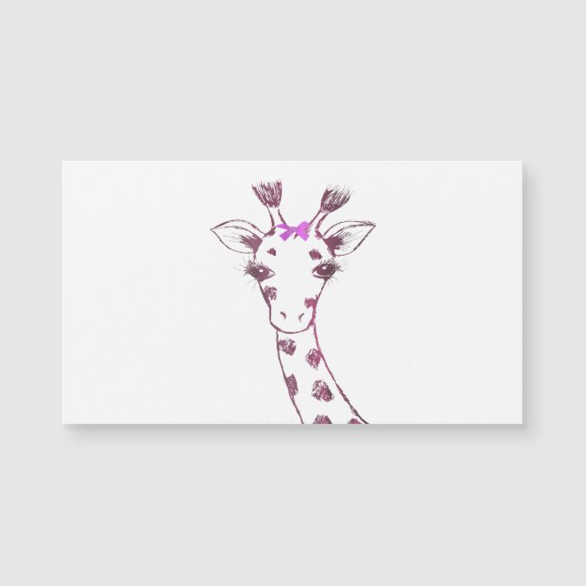 Ms Giraffeかわいい皮肉デザイン (正面)