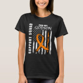 MS Godson Multiple Sclerosis Awareness Flag Godpar Tシャツ (正面)