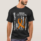 MS Godson Multiple Sclerosis Awareness Flag Godpar Tシャツ (正面)
