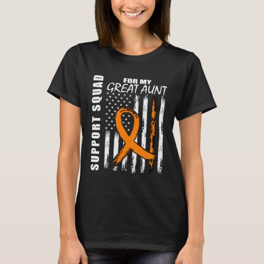 MS Great Aunt Multiple Sclerosis Awareness Flag Fa Tシャツ (正面)