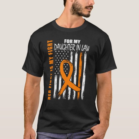 MS Her Fight Daughter In Law Multiple Sclerosis Fl Tシャツ (正面)