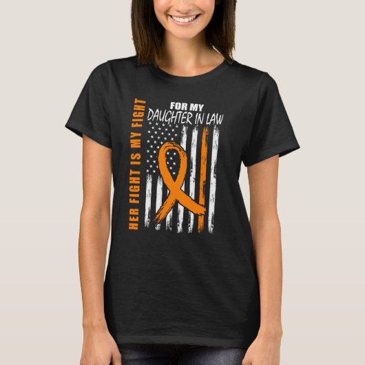 MS Her Fight Daughter In Law Multiple Sclerosis Fl Tシャツ (正面)
