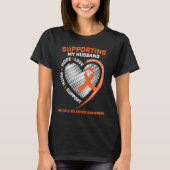 MS  Husband Multiple Sclerosis  Wife MS Awareness Tシャツ (正面)