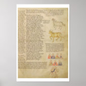 Ms Italien 87 fol.171占星術のページ ポスター (正面)