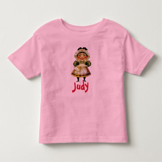 Ms Judy Puppet、追加文字 トドラーTシャツ (正面)