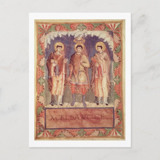 Ms Lat 1141 fol.2vチャールズ2世の戴冠式(8) ポストカード (正面)