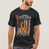MS Little Sister Multiple Sclerosis Leukemia Aware Tシャツ (正面)