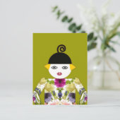 Ms Martzkinブルーミングポストカード© 2012 M. Martz ポストカード (スタンド正面)