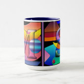 MS Monogramed、初期コーヒーマグ マグカップ (中央)