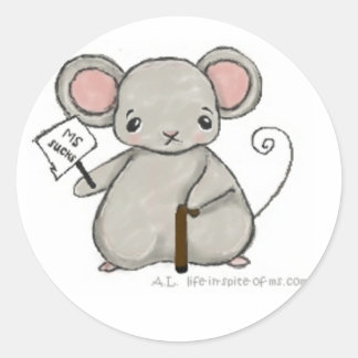 MS MouSe - MS最低ステッカー ラウンドシール