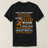 MS Multiple Sclerosis Awareness Orange Ribbon Men  Tシャツ (デザイン正面)