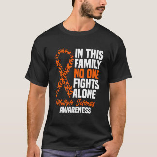 Ms Multiple Sclerosis Awareness Orange Ribbon Tシャツ