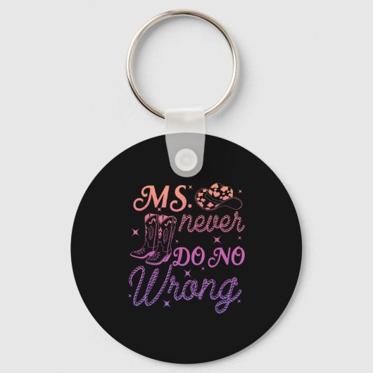 Ms Never Do No Wrongデザイン キーホルダー (正面)
