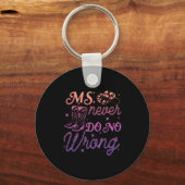 Ms Never Do No Wrongデザイン キーホルダー (正面)
