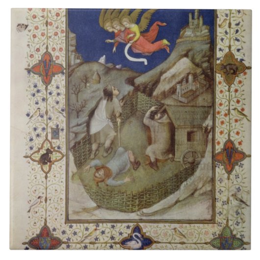 MS Notre Dameの11060-11061時間: Tierce、 タイル (正面)