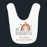 MS Onederful Terracotta Rainbow 1st Birthday ベビービブ<br><div class="desc">MS Onederful Terracotta Rainbow 1st Birthdayベビー用ビブ。一致する項目が使用可能。</div>